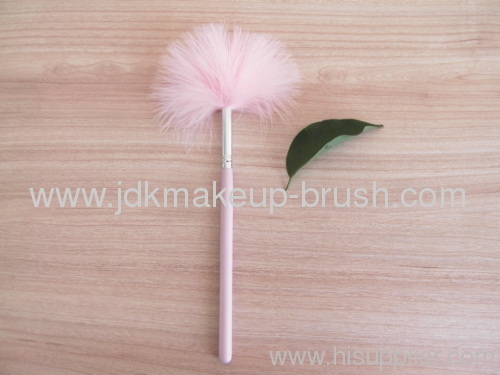 Pink soft Turkey Feather Brush(JDK-PBS-S055)