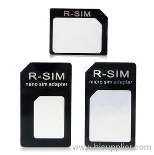 nano SIM card to micro regular standard SIM card tray adapter for iPhone4 4S