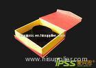 Custom Corrugated Board Red Packaging Jewelry Gift Boxes With Embossing, Glossy Lamination