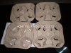 Cup tray/paper pulp product