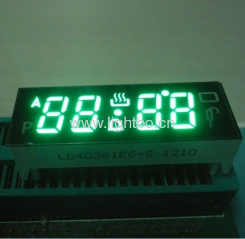 4 digit 0.38common cathode pure green digital oven timer led displays