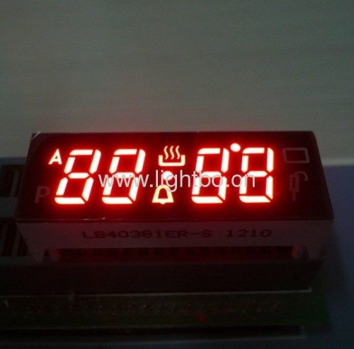 ultra bright red 4 digit 0.38" common cathode 7 segment led displays for oven timer control