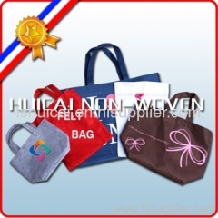 nonwoven shopping bags with soft textured poly