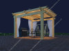 WPC Outdoor Pergola OLDA-5001 13ft.*13ft.*8ft.