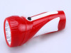 red with white rechargeable LED flashlight