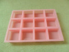 12 Cups silicone mold for soap and candle