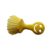 yellow smile face plastic brush