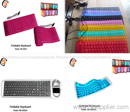 computer Flexible silicone Keyboard Material