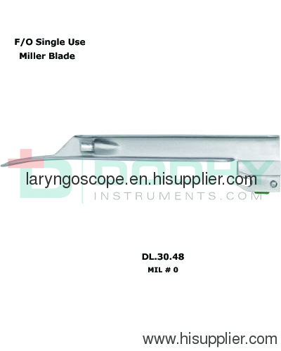 F/O Laryngoscope Miller Blade # 0 = DODHY Instruments