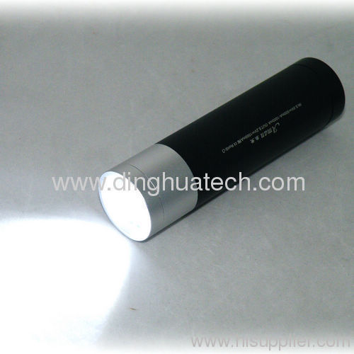 Real high brightness LED flashlight aluminum alloy mobile power (Aman-040B1)