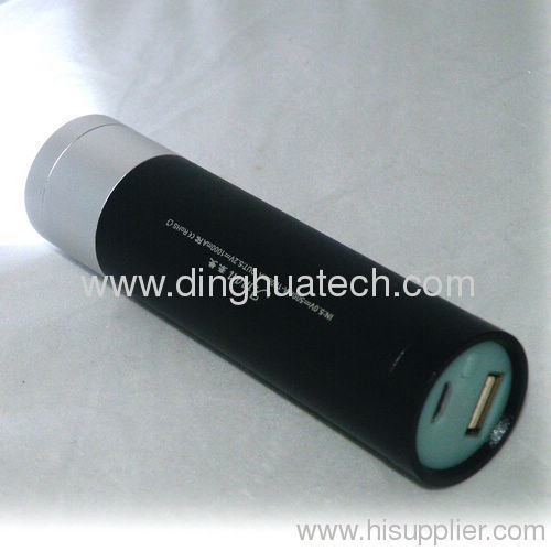 Real high brightness LED flashlight aluminum alloy mobile power (Aman-040B1)