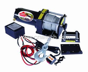 ELECTRIC winch 3000LBS WITH MOUNTING PLATE AND ROLLER FAIRLEAD