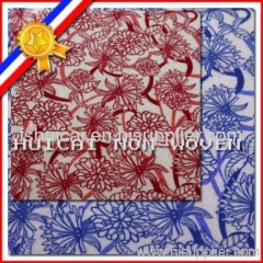flower printing nonwoven cleaning cloth