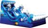 inflatable water slide with pool ,, sea world slide