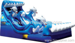 inflatable water slide with pool ,, sea world slide