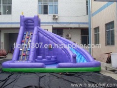 Blue gaint inflatable water slide