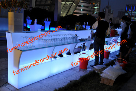 wholesale nightclub acrylic LED commercial porter bar counter