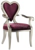 stylish design heart shape back hotel chair