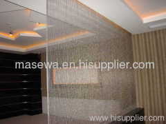 metal bead chains silver metal curtain