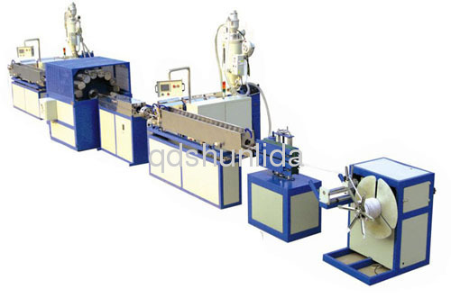 PVC fiber strength soft pipe extrusion machine