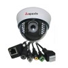 Outdoor Megapixel Dome IP Camera with H.264 Compression Supports G-mail/Hotmail and IR-cut