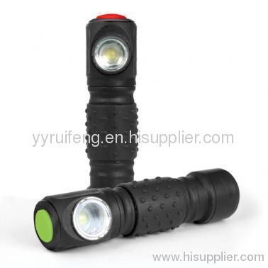 magnetic bulb led light finger flashlight with steel clip