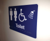 acrylic restroom sign