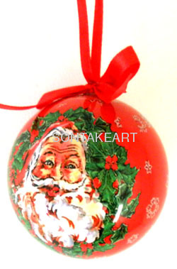 christmas tree decoration--100MM RIBON BALL HANGING