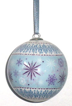 christmas tree decoration--90MM RIBON BALL HANGING