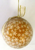 80MM DECOUPAGE BALL HANGING W/GLASS BEAD