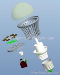 7W MCOB LED Bulb E27 R60