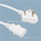 South Africa plug with insulation pin with cableH05VV-F