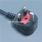 3A,5A,13A fuse with BSI plug and cable A05VV-F CABLE