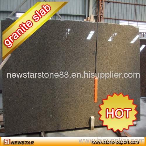Brown granite slab