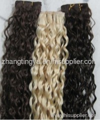 Loose curl machine made hair extension