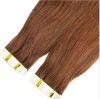 Silky straight tape hair extension