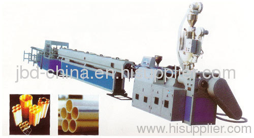 PE/PVC multi-hole pipe making machine