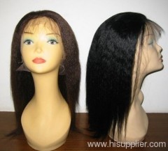 Kinky straight full lace wig for black women