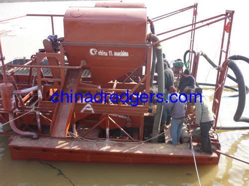 China high efficiency gold dredge boat