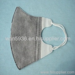 3 PLY non woven activated carbon face mask with earloop