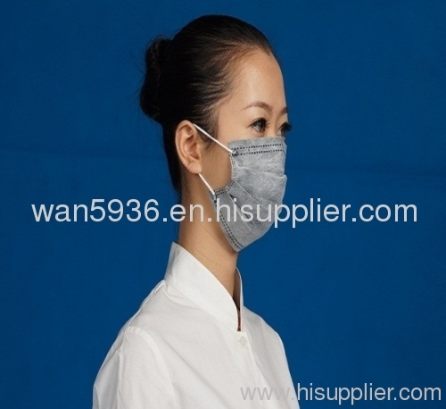 3 pieces of non- woven activated carbon face masks with earloop