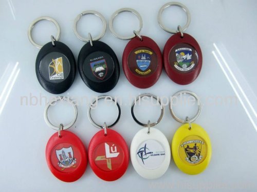 Mini plastic shopping trolley coin for supermarket
