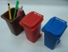 Mini plastic dustbin pen holder