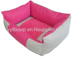 luxurious leather pet bed