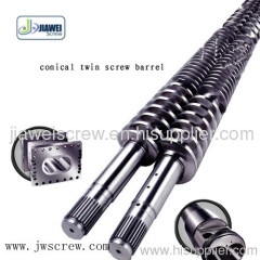 Twin Conical Screw / Extruder Screw Barrel