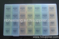 7 days plastic pill box