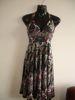 Knit Long Shoulder-Strip Womens Sexy Dress Printing With Salvatore Ferragamo