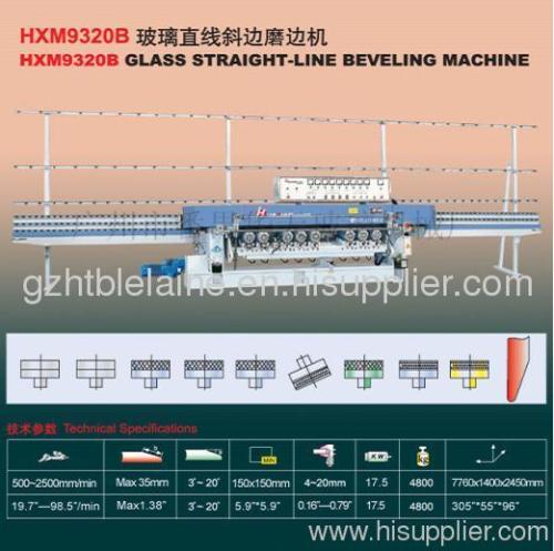 HXM9320B Glass Straight-Line Beveling Machine