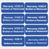 Custom destructible labels,One time use stickers,Warranty VOID if broken labels