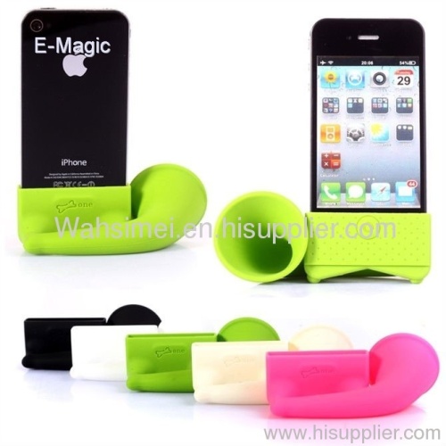 Silicone iphone horn new design Silicon Speaker For Iphone